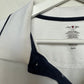 Retro David Taylor Polo Shirt Bold Striped Green White Banded Bottom Large