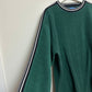 Vintage 90s Wear First Fleece Crewneck Pullover Sweatshirt Green Medium