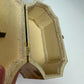 Vintage 70s Wooden Box Bag Yellow Floral Decoupage
