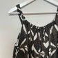 Athropologie Tiered Gauze Bubble Hem Mini Dress Brown Pattern Medium