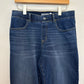 Betabrand Straight-Leg 4-Pocket Yoga Denim Jeans Stretch Jegging High Rise Large