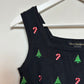 Erin Matthews Knit Christmas Cropped Tank Top Candy Cane and Trees Small