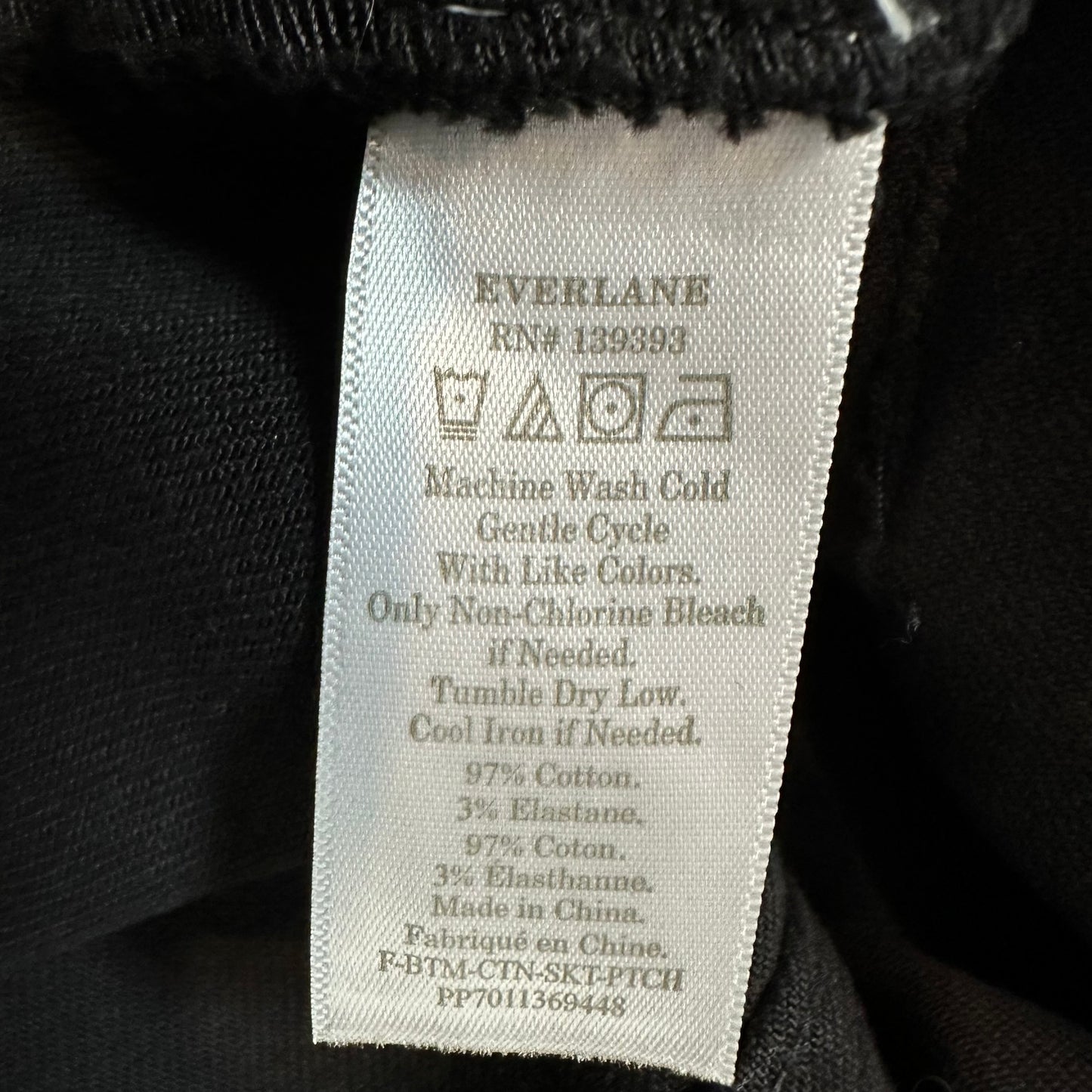Everlane The Patch Pocket Black Mini Twill Skirt 6