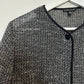 Eileen Fisher Corded Cotton Trellis Jacket Single Button Cardigan Bolero Small