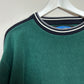 Vintage 90s Wear First Fleece Crewneck Pullover Sweatshirt Green Medium