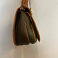 Vintage Dooney and Bourke Horseshoe Bag Crossbody Green All Weather Leather