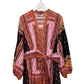 Kobi Halperin Diana Paisley Scarf Print Long Sleeve Button Front Midi Dress XL