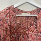 Natalie Martin Stevie Dress Drop Waist Floral Pink Red Boho Dahlia Pink XS