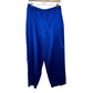 Vintage 80s 90s Victoria's Secret Gold Label Royal Blue Satin Set Long Sleeve Pants Medium