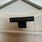 Ralph Lauren Black Label Cable Knit Cardigan Sweater Long Tie Front Silk Linen Large
