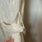 Ralph Lauren Black Label Cable Knit Cardigan Sweater Long Tie Front Silk Linen Large