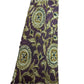 Vintage 80s Valentino Tie 100% silk Purple Green Paisley Floral