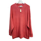 New with Tags Aerie Pink Knit Sweater Crewneck Oversized Cozy Ribbed Large