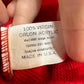 Vintage 80s Campus LeTigre Red Cardigan Sweater Made in the USA Large
