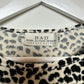 Vintage 90s Y2K Body Action Design Velvet Baby Tee Black and White Leopard Print Short Sleeve Medium