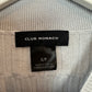 Club Monaco Signature Ribbed Mock Neck Sweater Wool Grey Small