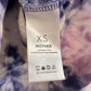 Mother The Square Sweatshirt Purple Tie Dye Rainbow Crewneck Pullover Cotton XS