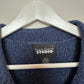 Vintage Designers Originals Collard Cardigan Sweater Top Cropped Navy Blue XL