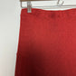 Vintage 80s Pashoot Asymmetrical Hem Skirt Pull On Knit Midi Rust Orange Medium