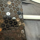 Vintage 90s Nicole Miller Sequin Black Dress Cocktail Union Made in the USA 10