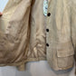 New with Tags Vintage Marshall Field's Suede Leather Jacket Beige Taupe Button Down 14