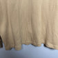 Vintage 90s Jos A Bank Thermal Shirt Waffle Knit Yellow Henley Cotton Medium