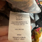 Farm Rio Intarsia Top Long Sleeve Blouse Floral Yellow Black Peasant Boho Small