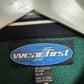 Vintage 90s Wear First Fleece Crewneck Pullover Sweatshirt Green Medium