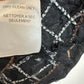 Vintage Y2K 90s Nanette Lepore Linen Blouse Peplum Black Embroidered 2