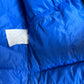 Vintage 70s Camel Goose Down Puffer Vest Goose Feathers Blue Striped Orange Large