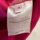 Christopher Kane Molecules Sweatshirt Hot Pink Black Leather Pullover Crewneck Medium