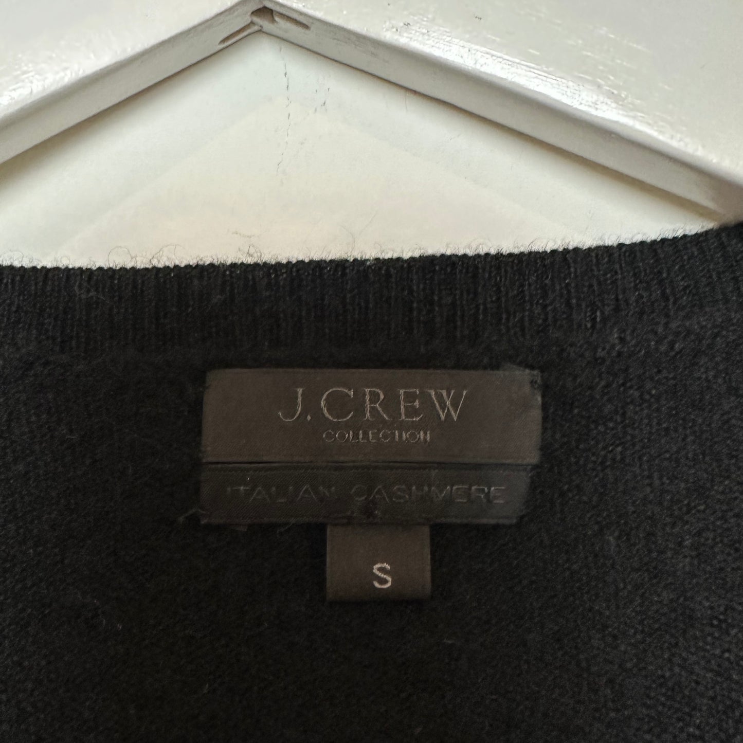 J. Crew Collection Italian Cashmere Cardigan Sweater Black Small