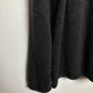 Vintage J. Crew Wool Rollneck Sweater Chunky Knit Black Charcoal Gray Large