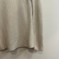 Tory Burch Logo Sweater Crewneck Cream Silver Long Sleeve Knit Medium
