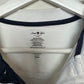 Retro David Taylor Polo Shirt Bold Striped Green White Banded Bottom Large