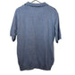 Retro Style Sweater Polo Peletti Blue Patterned Collared Polo Knit Large