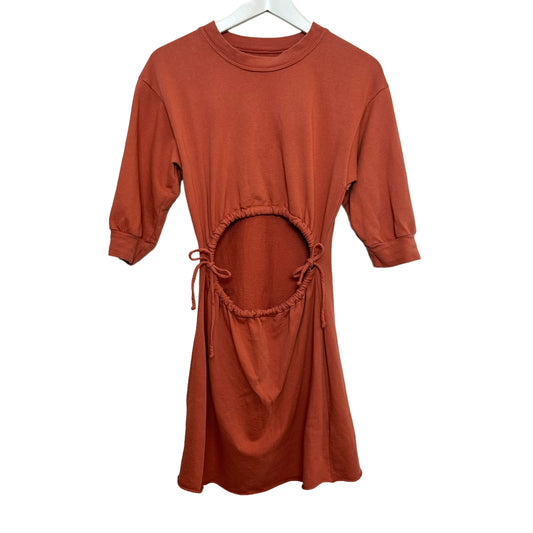 Lovers + Friends Langley Mini Dress Terry Cloth Cut Out XS