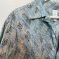 Vintage 90s Burma Bibas Geometric Short Sleeve Button Down Shirt Cotton Medium