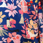 J. McLaughlin Lois Shirt Along the Coast Button Up Collared Cotton Medium