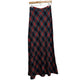 Vintage 70s Sirotto Sport Plaid Maxi Skirt Red, Black, Green Blue 12