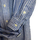 Polo Ralph Lauren Linen Shirtdress Midi Long Sleeve Blue and White Striped 8