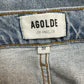 Agolde Merrel Jeans Mid Rise Straight Slim Raw Edge Hem 30