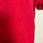 Vintage 90s Tomboy Career Collectables Knit Polo Sweater Cropped Red Medium