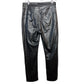 Gap "Vintage" Slim High Rise Black Faux Leather Pants 28 6