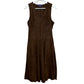 Ralph Lauren Collection Purple Label Lambsuede leather Dress Brown Made in the USA