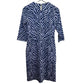 J. McLaughlin Catalyst Dress Tiger Eyes Purple Blue Catalina Cloth Small