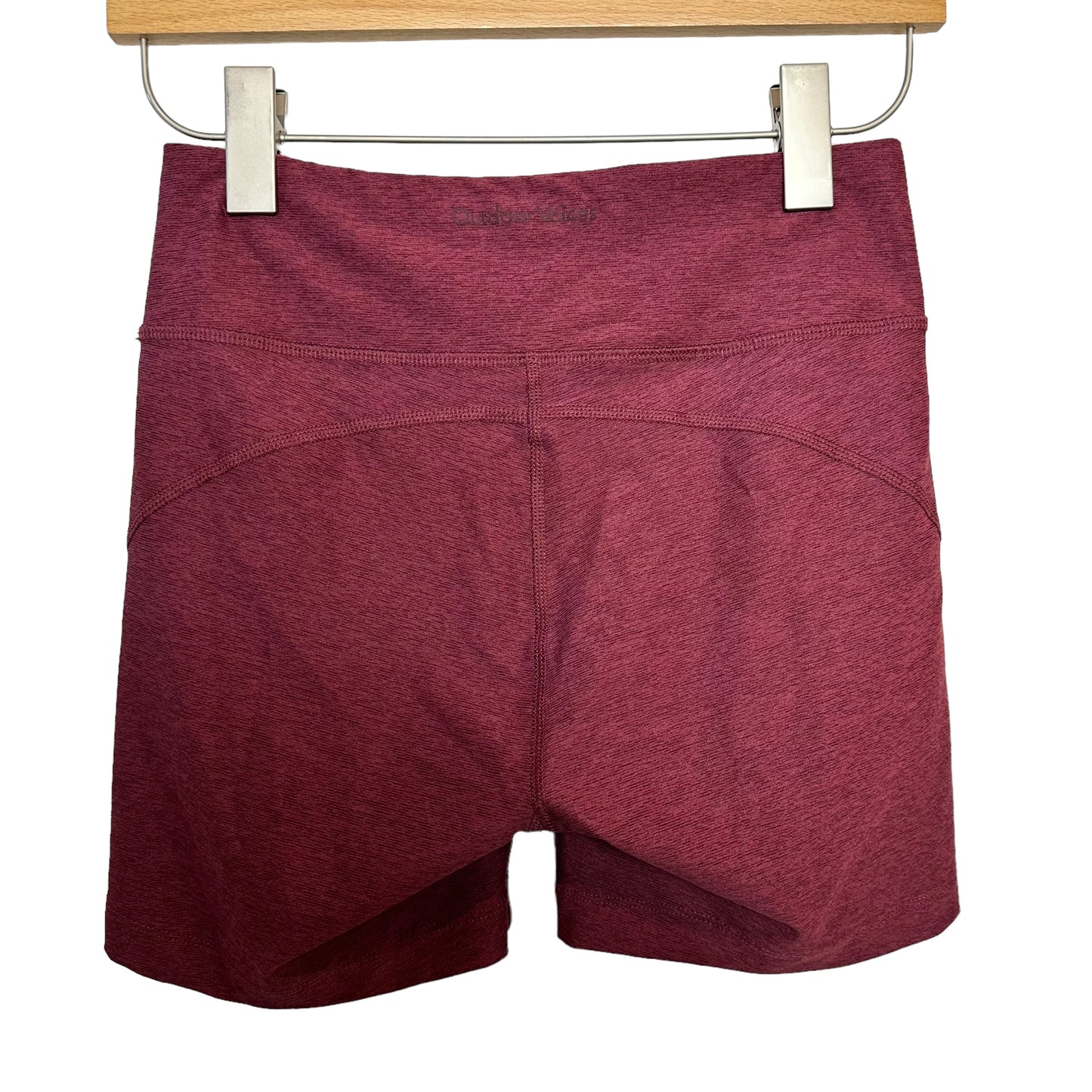 Outdoor Voices Warmup 5" Short Shiraz Burgundy Red Bike Shorts Small