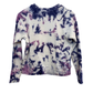 Mother The Square Sweatshirt Purple Tie Dye Rainbow Crewneck Pullover Cotton XS