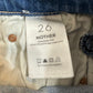 Mother The Tomcat Jeans Denim Play Like a Pirate High Rise Straight Button Fly 26
