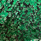 Alice + Olivia Clarice Illusion Yoke Blouse Green Black High Neck Floral Small